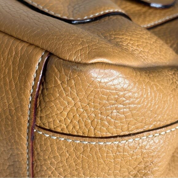 Kate Spade Cognac Pebbled Leather Satchel - Picture 16 of 16